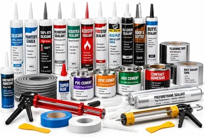 Caulks, sealants & adhesives